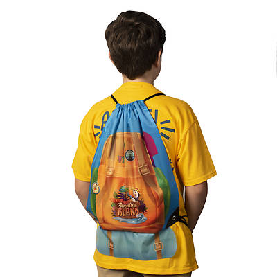 Picture of Vacation Bible School (VBS) 2021 Discovery on Adventure Island Drawstring Backpack (Pkg of 6)