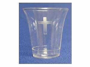 Picture of Disposable Communion Cup with Etched Cross - Box of 1000