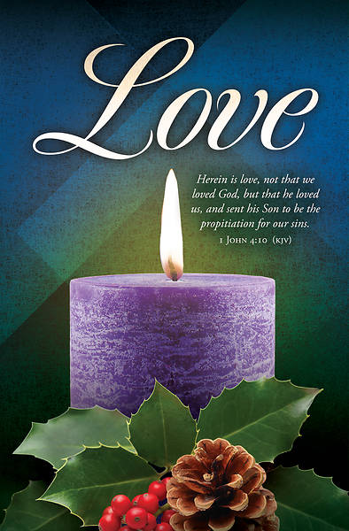 Advent Love 1 John 4:10 KJV Bulletin