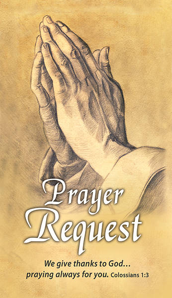 Picture of Prayer Request Pew Cards