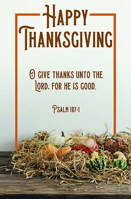 Picture of Happy Thanksgiving Bulletin (Pkg 100) Thanksgiving
