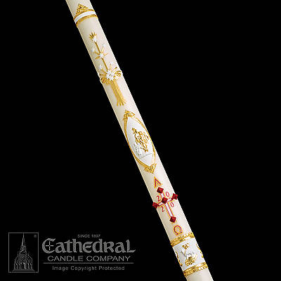 Picture of Cathedral Ornamented Paschal Candle 3" x 60"