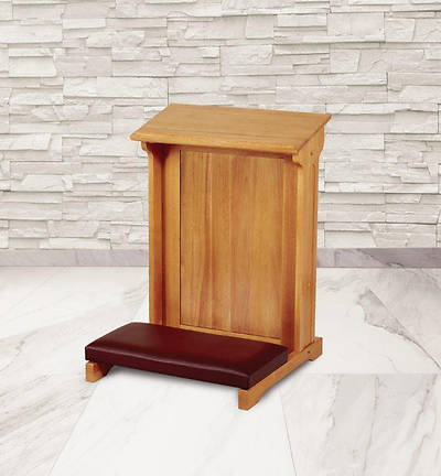 Picture of Abbey Collection Padded Kneeler - Medium Oak Stain