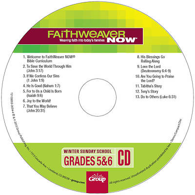 Picture of FaithWeaver Now Grade 5-6 CD Winter 2024-25