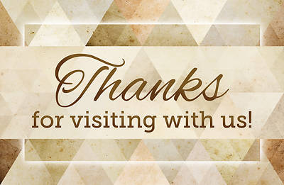 Picture of Thanks for Visiting With Us Follow Up Postcard