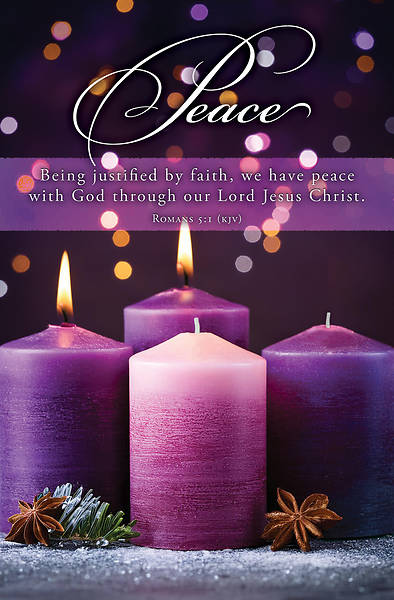 Peace Being Justified Advent Bulletin