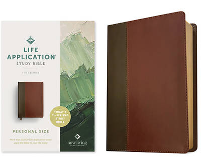 Picture of NLT Life Application Study Bible, Third Edition, Personal Size (Leatherlike, Brown/Mahogany, Red Letter)
