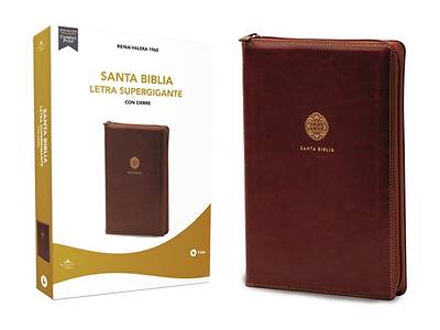 Picture of Rvr60 Santa Biblia Letra Supergigante, Leathersoft, Café C/Cierre