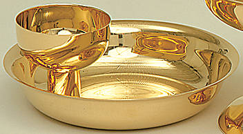 Picture of Intinction Communion Set Gold Plate