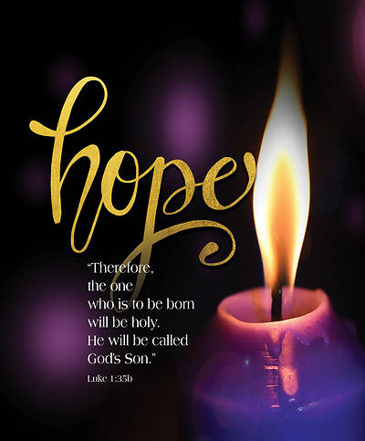 Picture of Hope God's Son Advent Candle Sunday 1 Bulletin, Large (Pkg of 50)