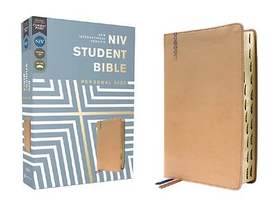 Picture of Niv, Student Bible, Personal Size, Leathersoft, Tan, Thumb Indexed, Comfort Print