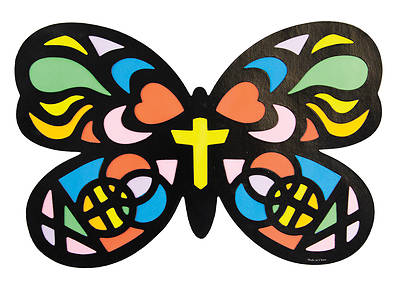 Picture of Vacation Bible School VBS 2022 God's Wonder Lab PK12 Stained Butterfly Craft