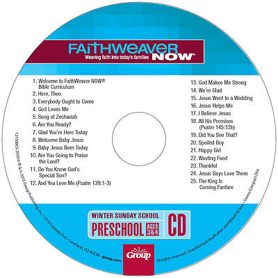 Picture of FaithWeaver Now Preschool CD Winter 2024-25