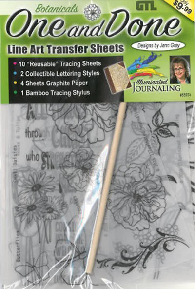 Picture of One and Done Bible Journaling Line Art Transfer Sheets