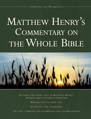 Picture of Matthew Henry's Commentary on Thewhole Bible