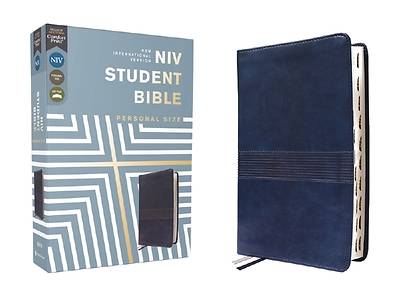 Picture of Niv, Student Bible, Personal Size, Leathersoft, Navy, Thumb Indexed, Comfort Print