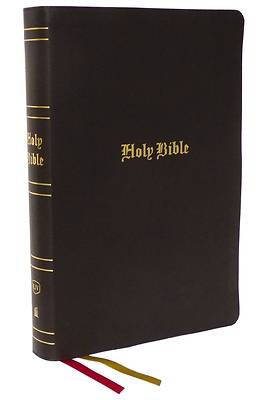 Picture of KJV Holy Bible, Super Giant Print Reference Bible, Brown, Bonded Leather, 43,000 Cross References, Red Letter, Comfort Print
