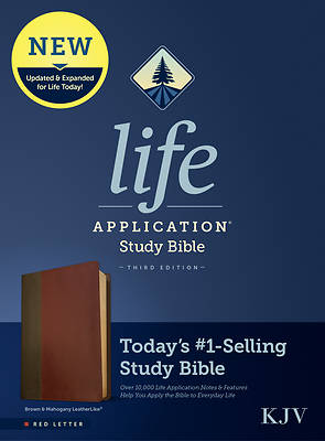 Picture of KJV Life Application Study Bible, Third Edition (Red Letter, Leatherlike, Brown/Mahogany)