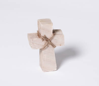 Picture of Paulownia Wood Standing Cross - Small - Natural Finish