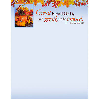 Picture of Great is the Lord Thanksgiving Letterhead