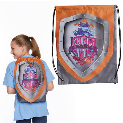 Picture of Vacation Bible School (VBS) 2020 Knights of North Castle Shield Drawstring Backpack (Pkg of 6)