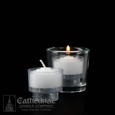 Picture of Cathedral EZ Lites 4 Hour Votive Lights - Crystal