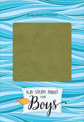 Picture of KJV Study Bible for Boys Olive/Brown Leathertouch