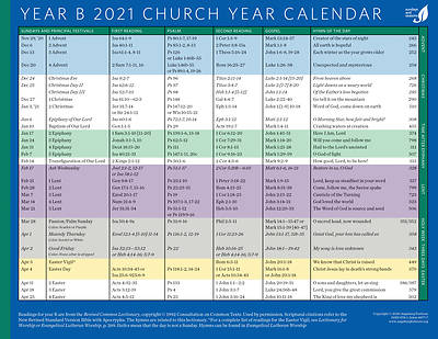 Picture of Church Year Calendar 2021, Year B