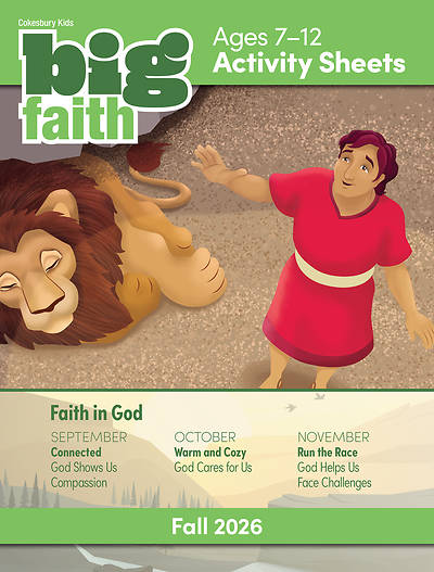 Cokesbury Kids Big Faith Fall 2026 Activity Sheets Ages 7-12