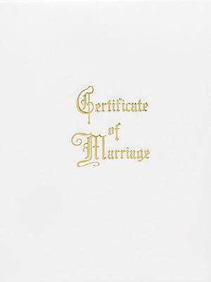 Picture of Marriage Certificate Booklet with Service