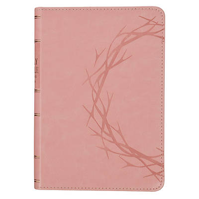 KJV Bible Compact Large Print (Faux Leather, Pink)