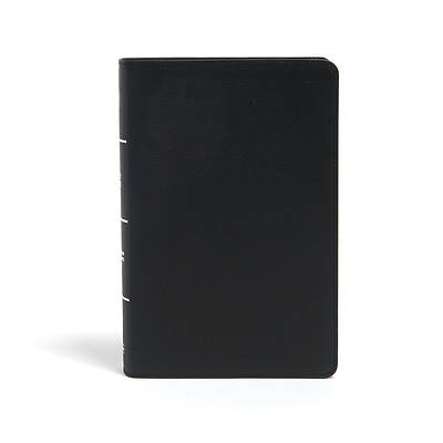 Picture of CSB Large Print Personal Size Reference Bible, Black Genuine Leather