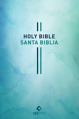 Picture of Bilingual Bible / Biblia Bilingüe Nlt/Ntv (Softcover, Blue Watercolor)