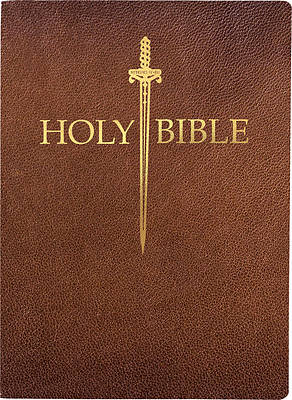 KJV Sword Bible, Giant Print, Acorn Bonded Leather, Thumb Index