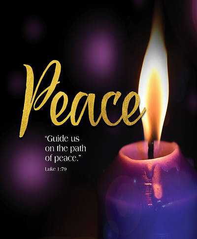 Picture of Peace Guide Us Peace Advent Candle Sunday 4 Bulletin, Large (Pkg of 50)