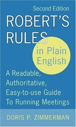 Picture of Robert's Rules in Plain English