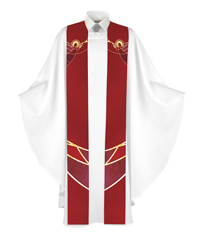 Picture of Nativity of Jesus Stole - Red