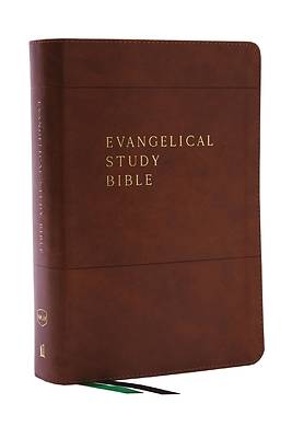 Picture of Nkjv, Evangelical Study Bible, Leathersoft, Brown, Red Letter, Comfort Print