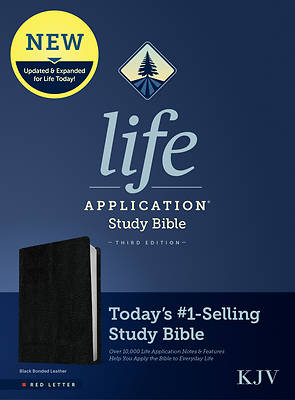 Picture of KJV Life Application Study Bible, Third Edition (Red Letter, Bonded Leather, Black)