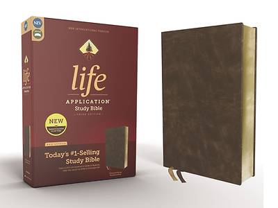 Picture of NIV Life Application Study Bible, Third Edition--Bonded Leather, Brown