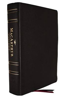 Picture of The Nkjv, MacArthur Study Bible, 2nd Edition, Genuine Leather, Black, Comfort Print