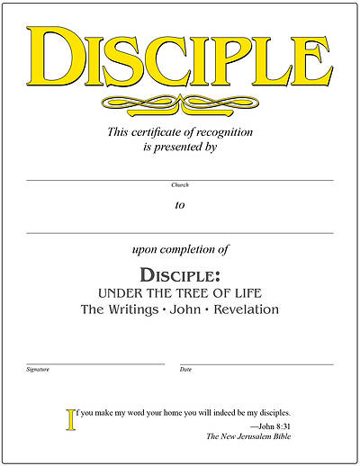 Picture of Disciple IV Under the Tree of Life Certificate [PDF Download]