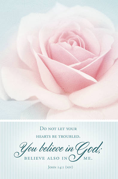Picture of Do Not Let Your Hearts Be Troubled Funeral Regular Size Bulletin