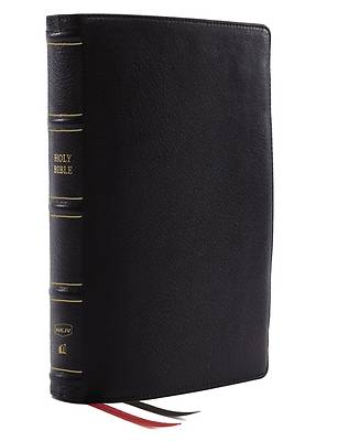 Picture of Nkjv, Thinline Reference Bible, Genuine Leather, Black, Red Letter, Comfort Print