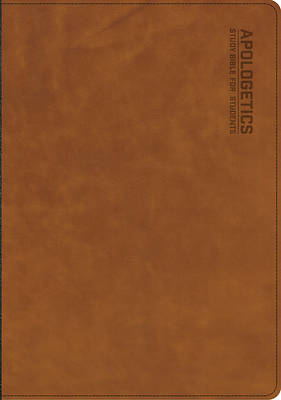 CSB Apologetics Study Bible for Students, Brown Leathertouch, Indexed