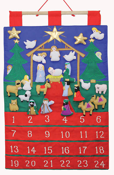 Picture of Tidings of Joy Fabric Advent Calendar With Puffy Pieces