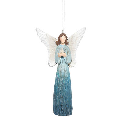 Picture of Angel Blue with Bird Ornament