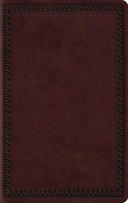 ESV Large Print Value Thinline Bible (Trutone, Mahogany, Border Design)