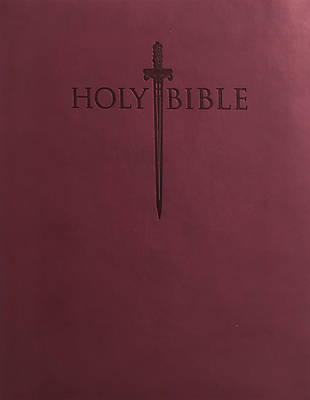 Picture of King James Version Easy Read Sword Value Thinline Bible Personal Size Burgundy Ultrasoft