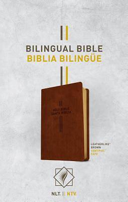 Picture of Bilingual Bible / Biblia Bilingüe Nlt/Ntv (Leatherlike, Brown)